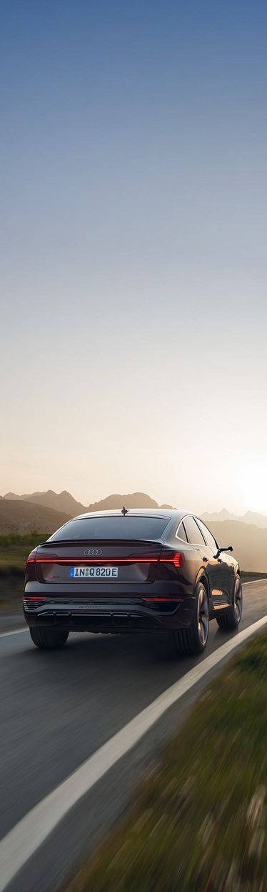 Rear view Audi Q8 e-tron